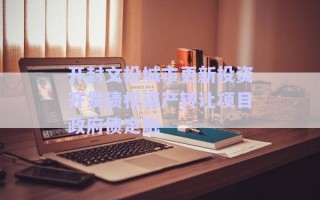 开封文投城市更新投资开发债权资产转让项目政府债定融