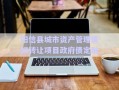阳信县城市资产管理债权转让项目政府债定融