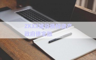 ZKXX建设债权资产政府债定融