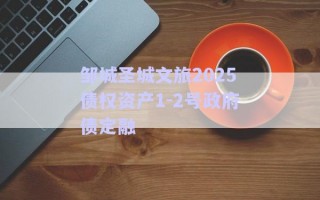 邹城圣城文旅2025债权资产1-2号政府债定融