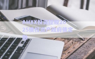 AHXX投资控股2025债权资产政府债定融